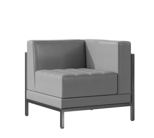 ZACK RIGHT GREY ARMCHAIR