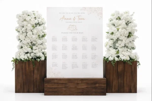 WEDDEL SEATING CHART WALL WITH BASE