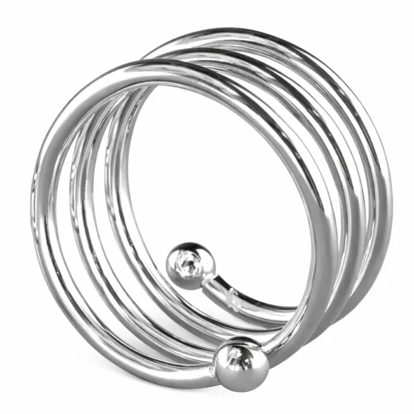 SILVER MAYA NAPKIN RING