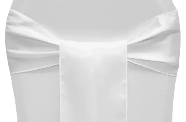 BOUCLE EN SATIN BLANC
