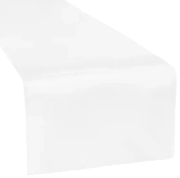 WHITE SATIN TABLE RUNNER