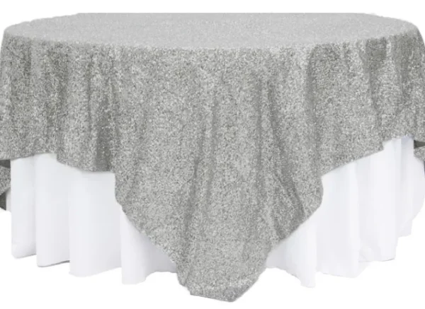 SILVER SEQUIN OVERLAY
