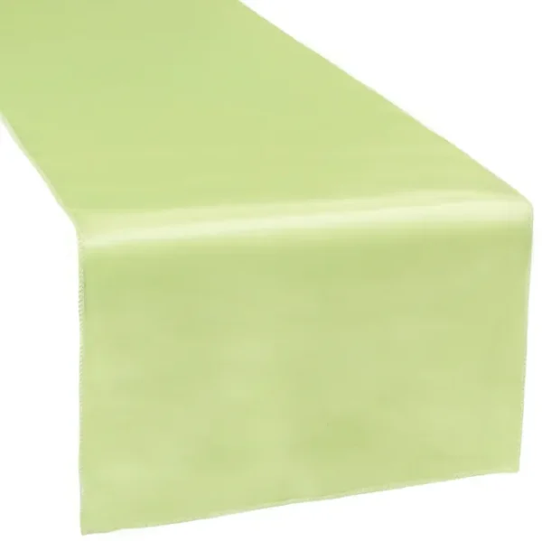APPLE GREEN SATIN TABLE RUNNER