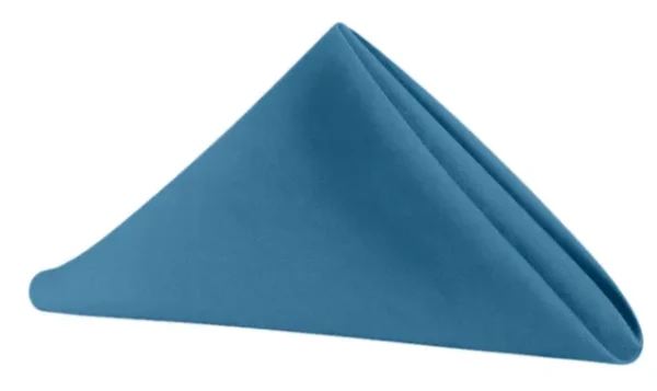 SERVIETTE DE TABLE EN POLYESTER BLEU ACIER