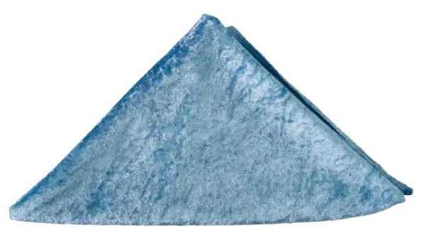 STEEL BLUE VELVET NAPKIN