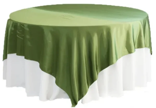 WILLOW GREEN SATIN OVERLAY