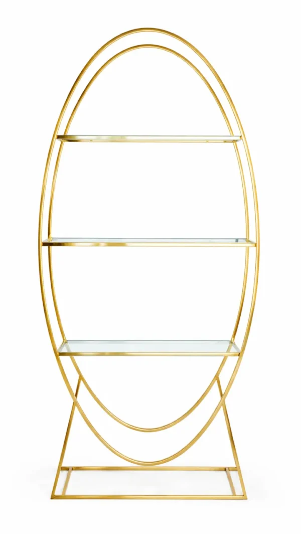 GOLD LUNA OVAL BACK BAR