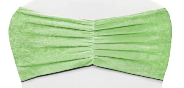 BOUCLE EN VELOURS VERT MENTHE