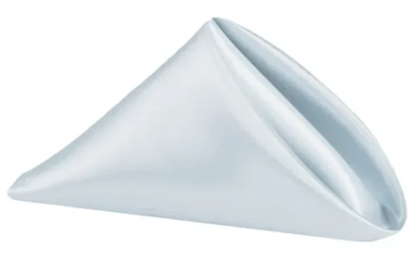 SERVIETTE DE TABLE EN SATIN DUSTY BLEU