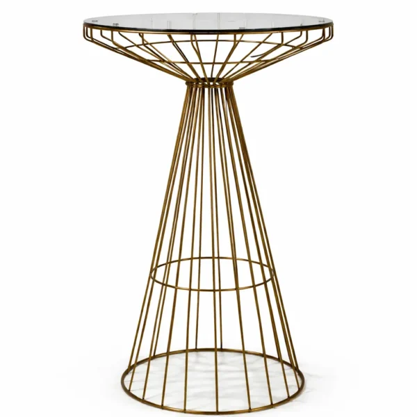 GOLD PARIS COCKTAIL TABLE