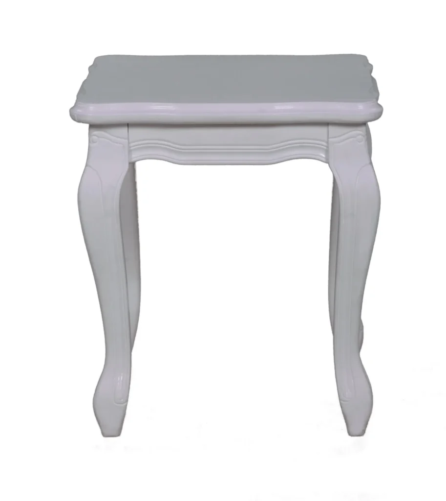 CROWN WHITE END TABLE