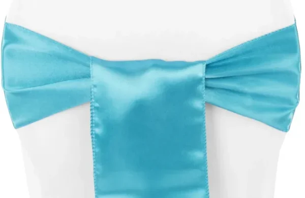 BOUCLE EN SATIN BLUE AQUA