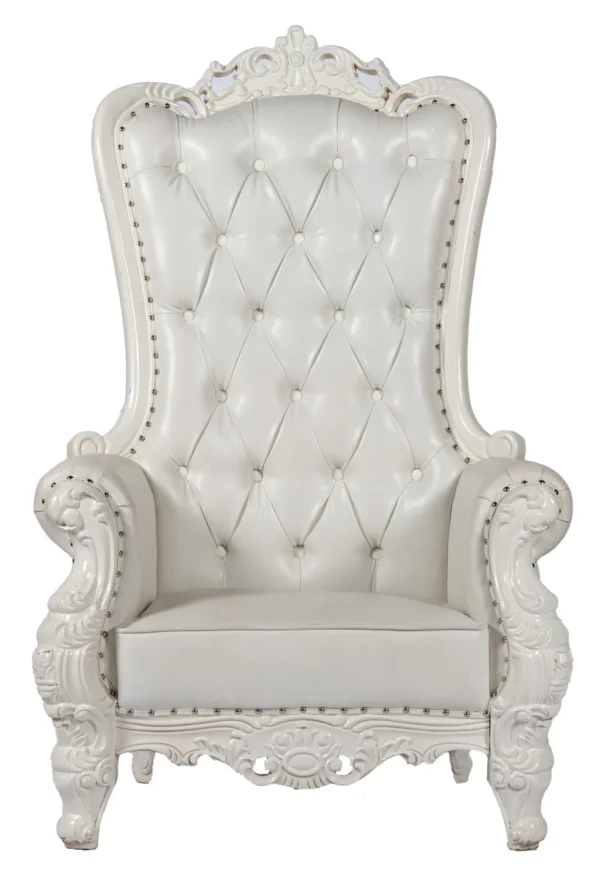 WHITE PRINCESS THRONE CHAIR