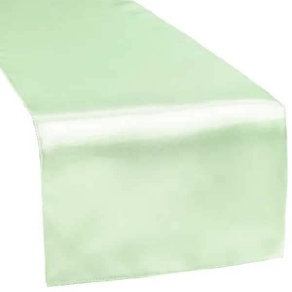 MINT GREEN SATIN TABLE RUNNER