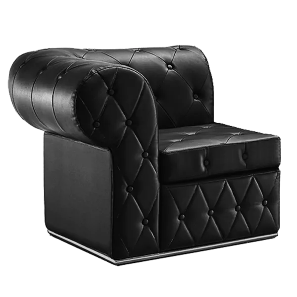 BLACK RIVIERA CORNER ARMCHAIR