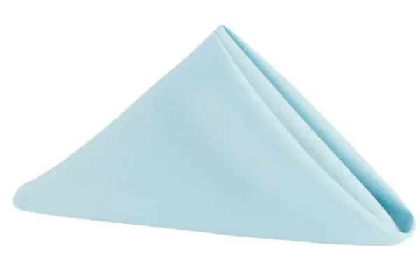 SERVIETTE DE TABLE EN POLYESTER BLEU BÉBÉ