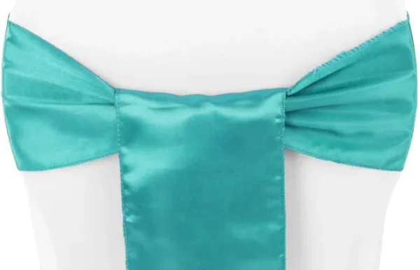 BOUCLE EN SATIN TURQUOISE FONCÉ