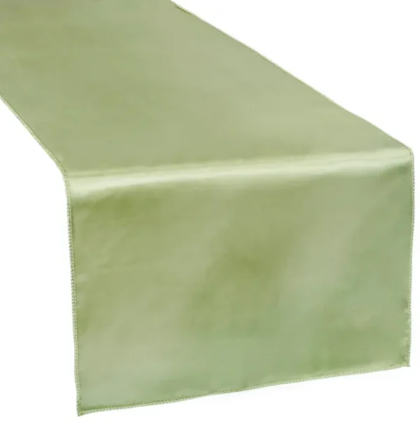 WILLOW GREEN SATIN TABLE RUNNER