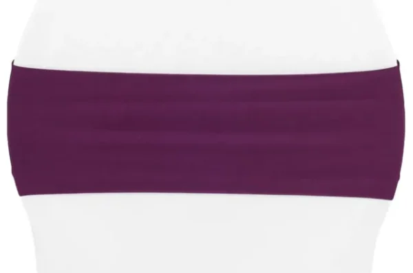 BOUCLE EN SPANDEX AUBERGINE