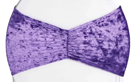 BOUCLE EN VELOURS MAUVE