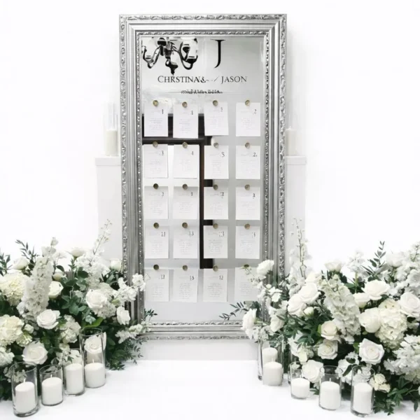 CELINE VINTAGE SILVER MIRROR SEATING CHART