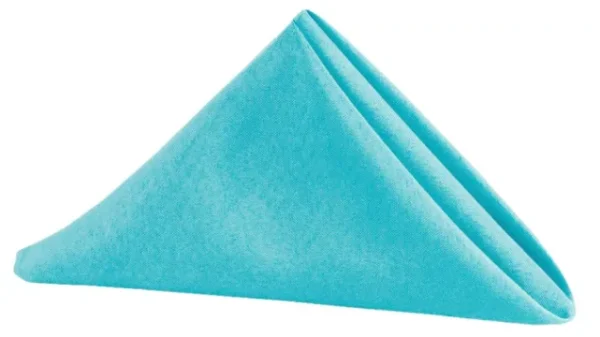SERVIETTE DE TABLE EN POLYESTER BLEU ACIER