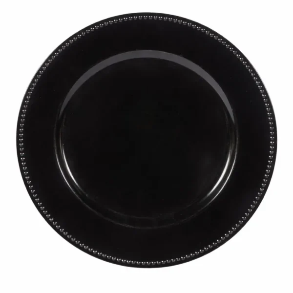 MAYA BLACK ACRYLIC CHARGER PLATE