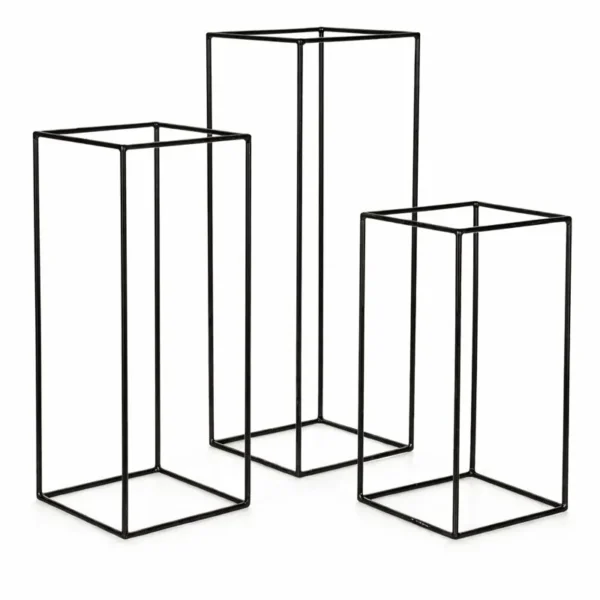 BLACK GEOMETRIC STAND 30"