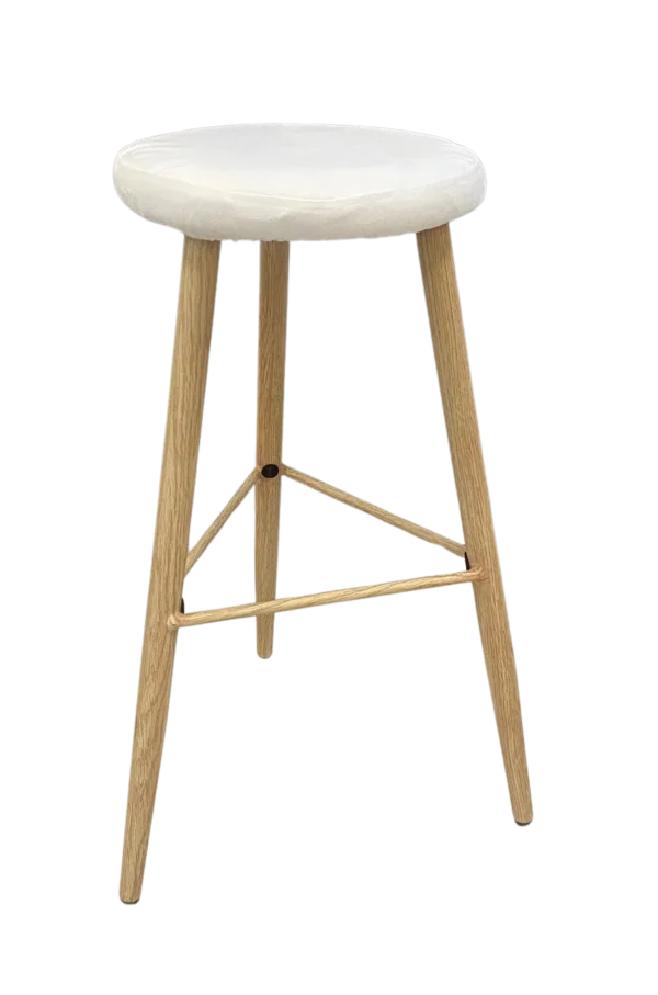 VICTOR STOOL WHITE CUSHION