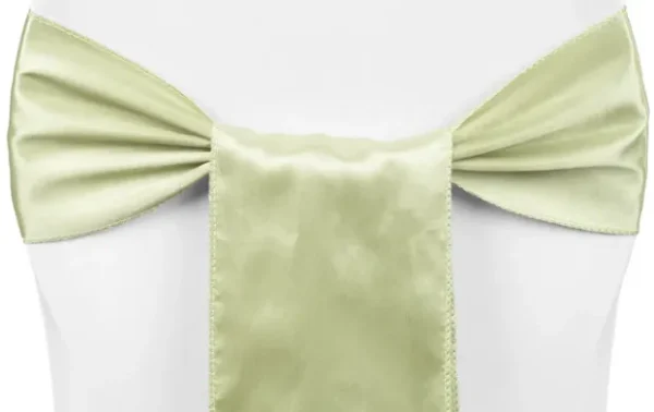 BOUCLE EN SATIN VERT SAUGE