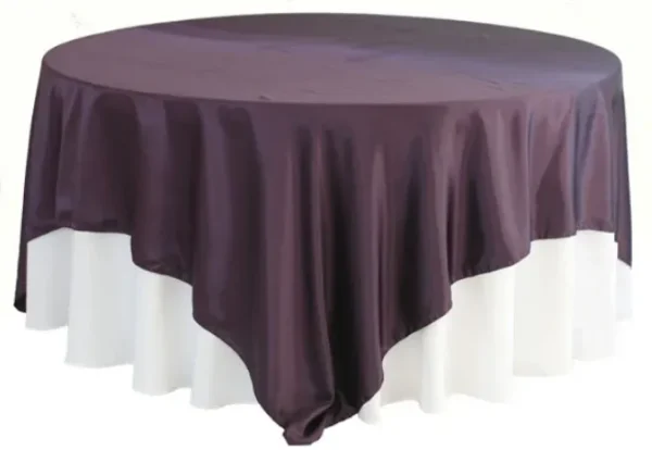 EGGPLANT SATIN OVERLAY