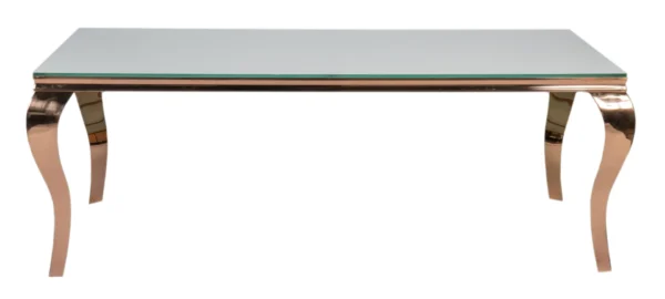 ROSE GOLD-WHITE SELINA RECTANGULAR TABLE