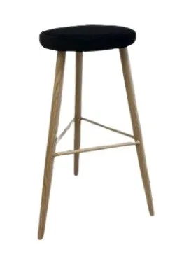 VICTOR STOOL BLACK CUSHION
