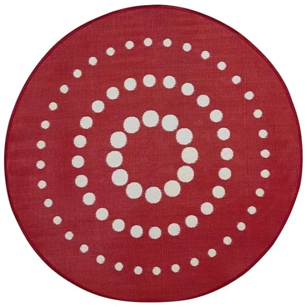 RED ROUND CARPET
