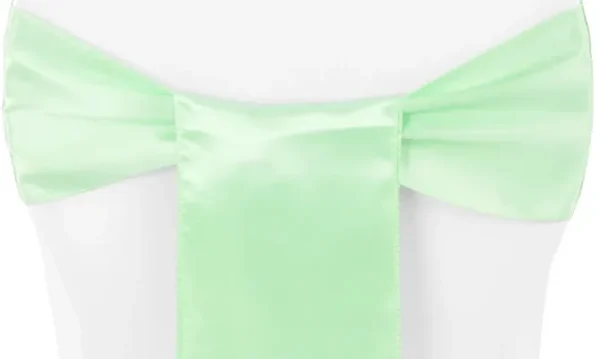 BOUCLE EN SATIN VERT MENTHE