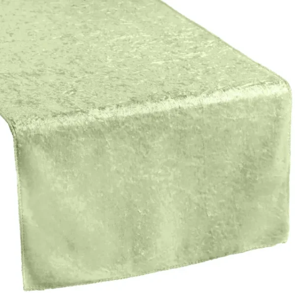 SAGE GREEN VELVET TABLE RUNNER