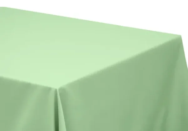 MINT GREEN RECTANGULAR POLYESTER TABLECLOTH 90" X 156"