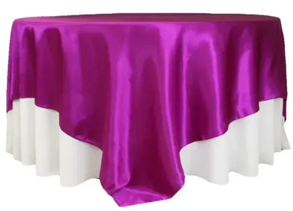 MAGENTA SATIN OVERLAY