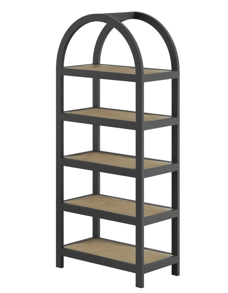 BLACK CHANDLER CANE BACK BAR