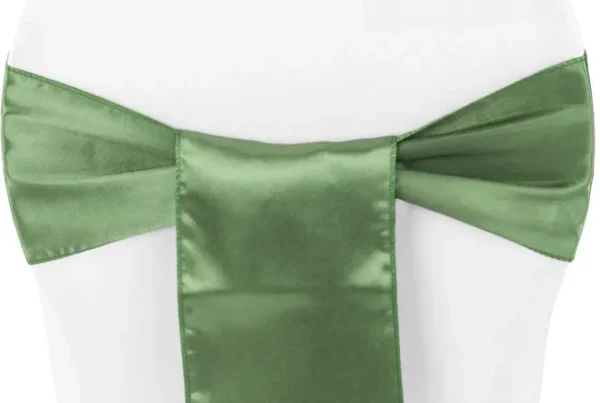BOUCLE EN SATIN VERT WILLOW