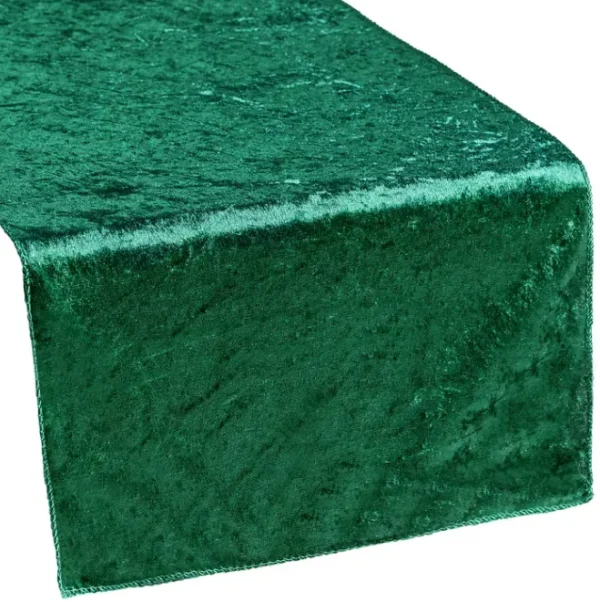 EMERALD GREEN VELVET TABLE RUNNER