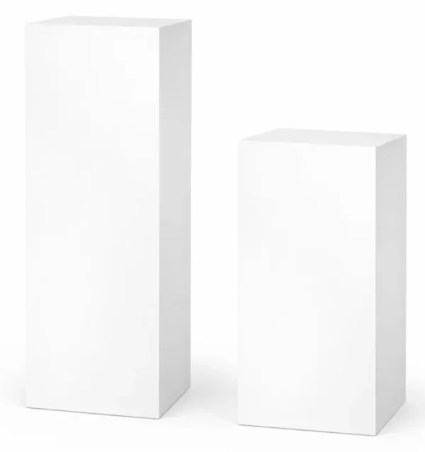 LUNA SQUARE COLUMN IN WHITE WOOD 42"