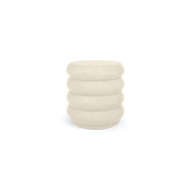 IVORY REESE ROUND POUF