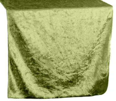 DARK SAGE GREEN VELVET TABLE RUNNER