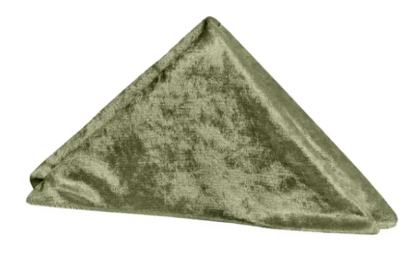 OLIVE GREEN VELVET NAPKIN