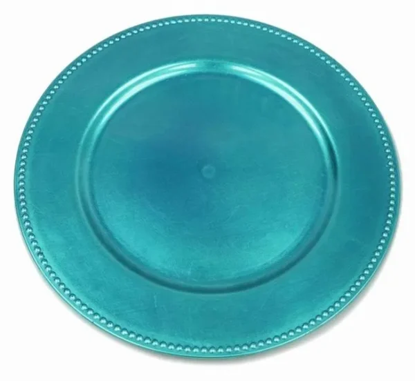 MAYA TURQUOISE ACRYLIC CHARGER PLATE