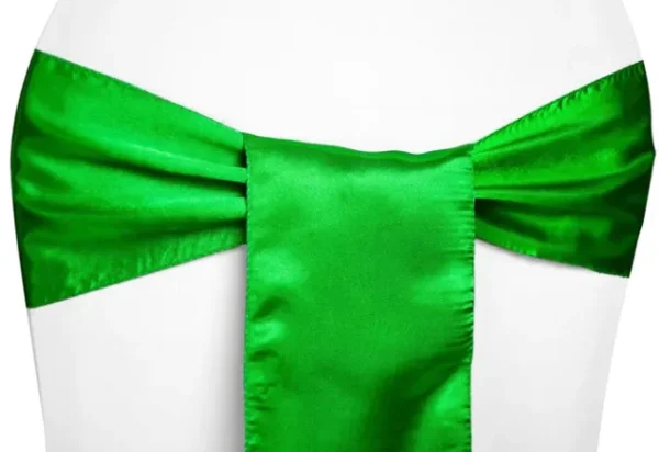 BOUCLE EN SATIN VERT KELLY