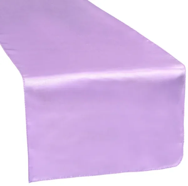 VICTORIAN LILAC SATIN TABLE RUNNER