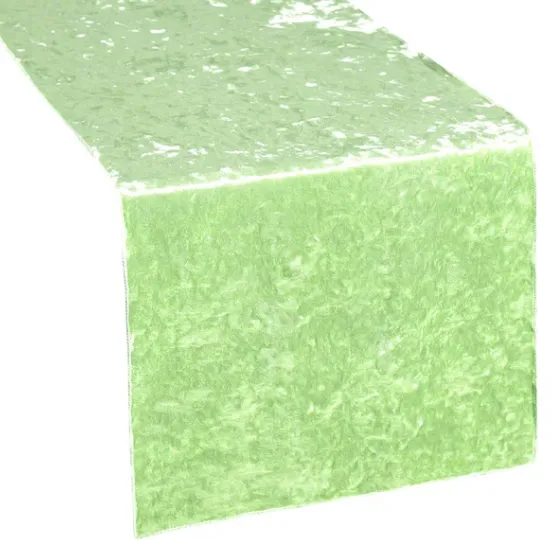 MINT GREEN VELVET TABLE RUNNER