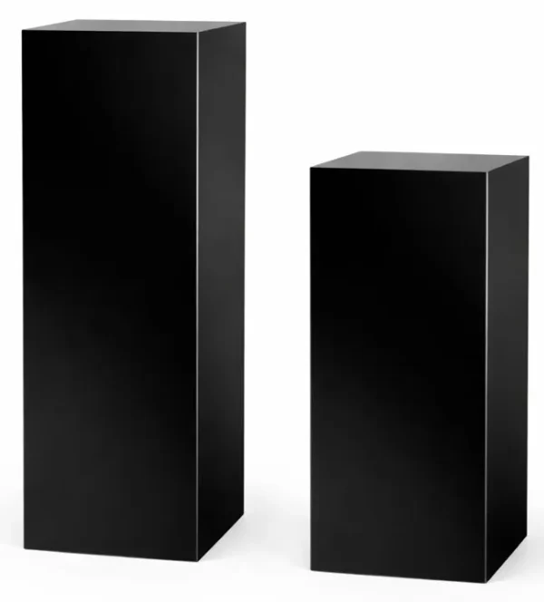 LUNA SQUARE COLUMN IN BLACK WOOD 42"